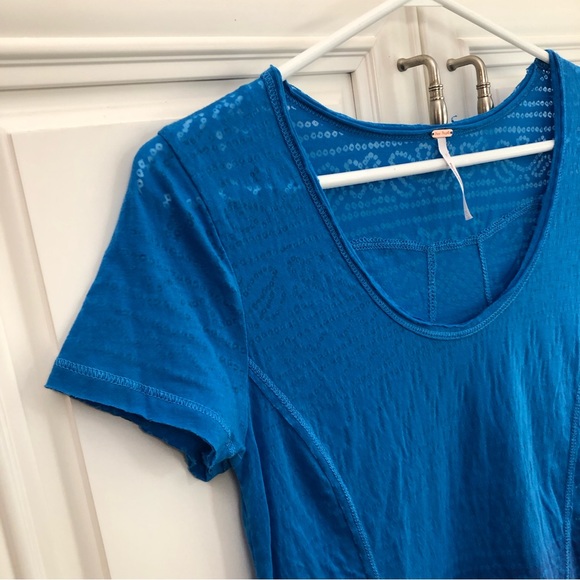 🥳HOST PICK🥳 NWT Free People ladies beaded t-shirt - Picture 4 of 13